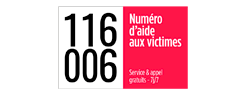 logo de la marque 116006, numéro d’aide aux victimes