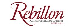logo de la marque Pompes Funèbres Rebillon