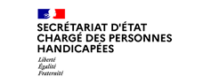 logo de la marque Secrétariat d’État auprès du Premier ministre chargé des Personnes handicapées 